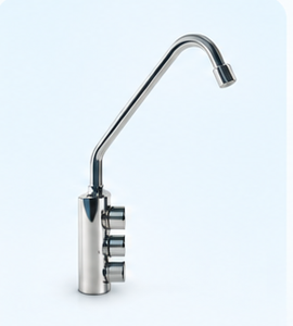 Rubinetto 3 vie cromato per purificatore sottolavello Acqua Invisible